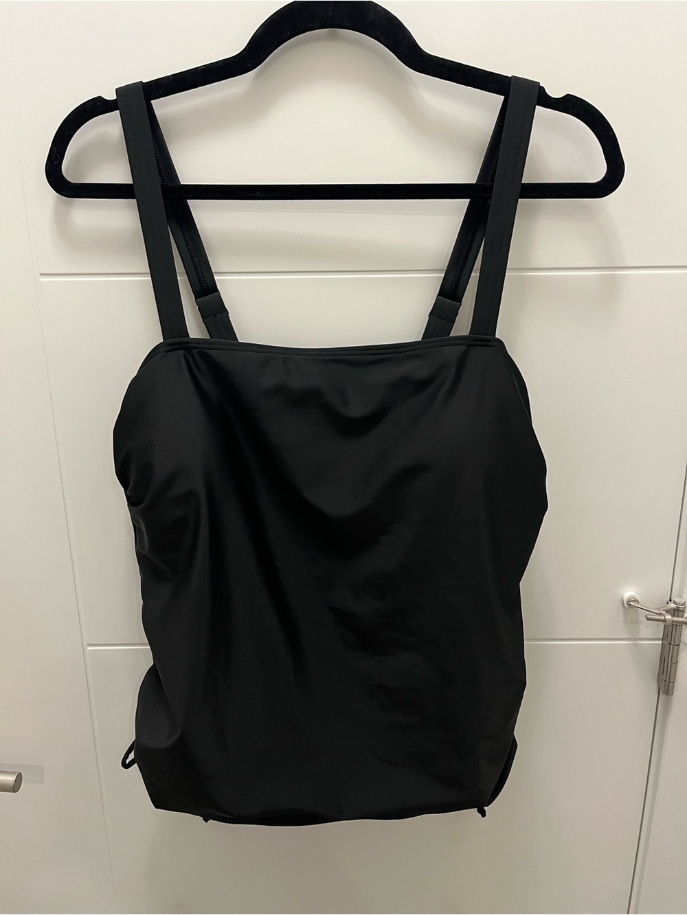 Black Women's Tankini Swim Top XXL